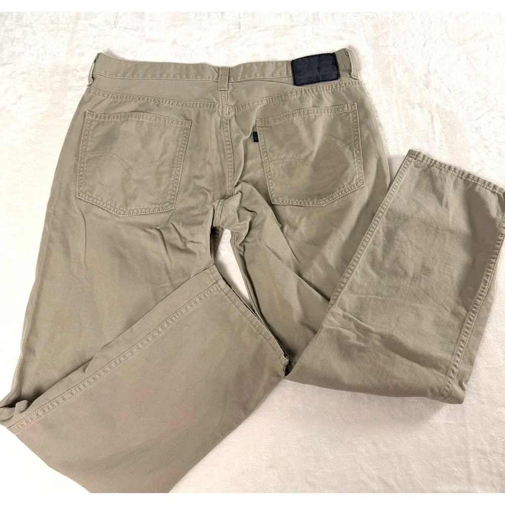 Levi's 511 Slim Fit Khaki Jeans Pants Men 36x30 Beige Stretch